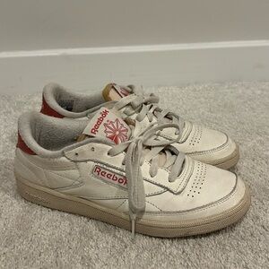 Reebok White and Red Sneakers